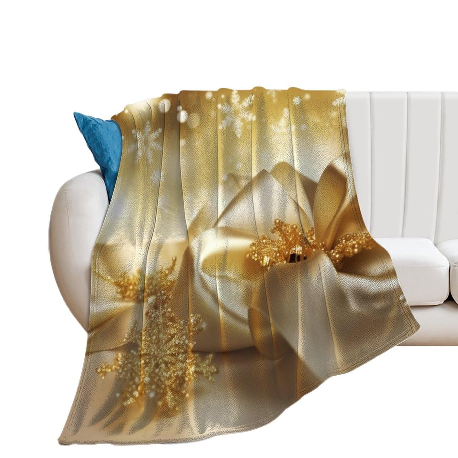 Couverture de Noël en soie dorée : le cadeau idéal pour femme