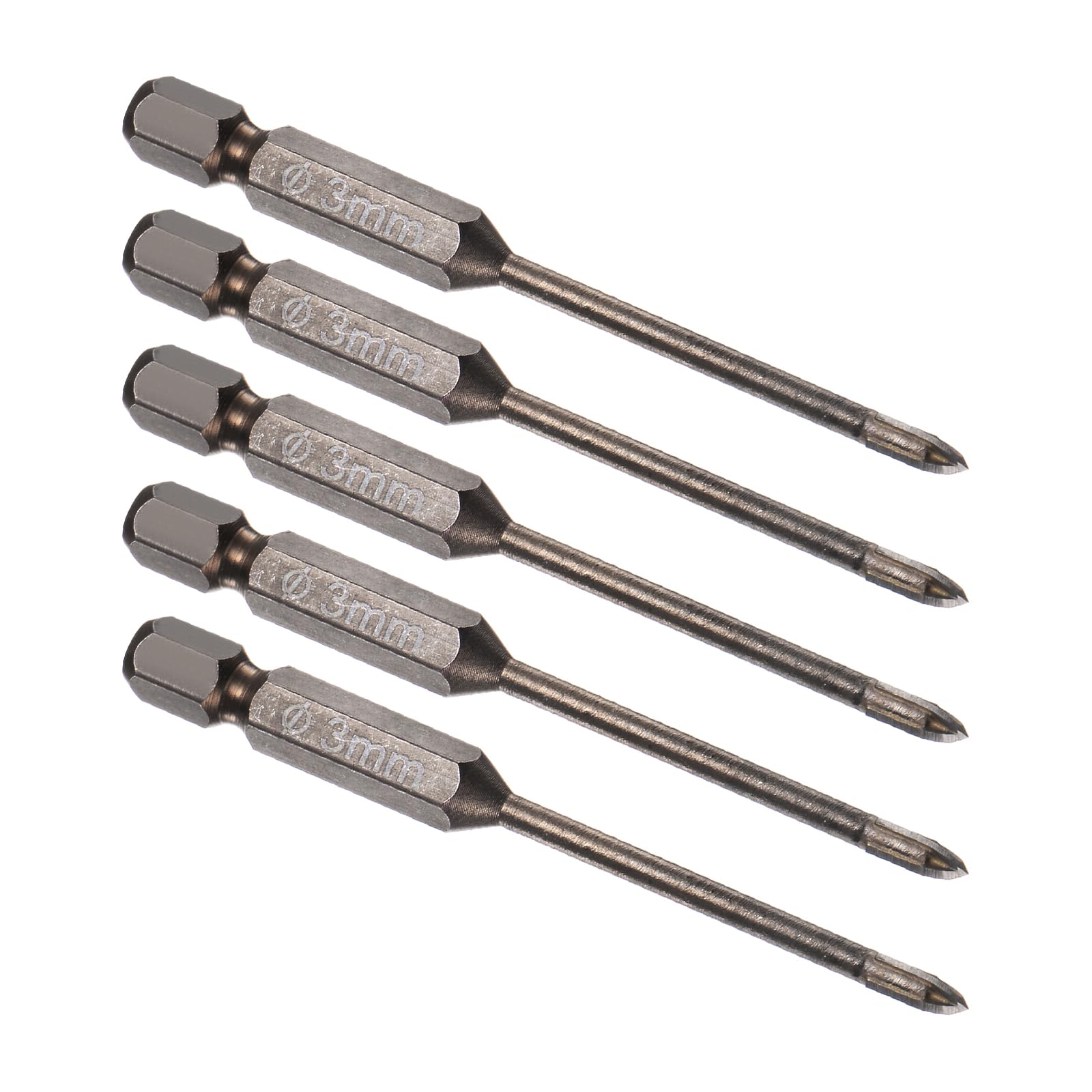 Kozelo 5pcs Titanium Masonry Drill Bit