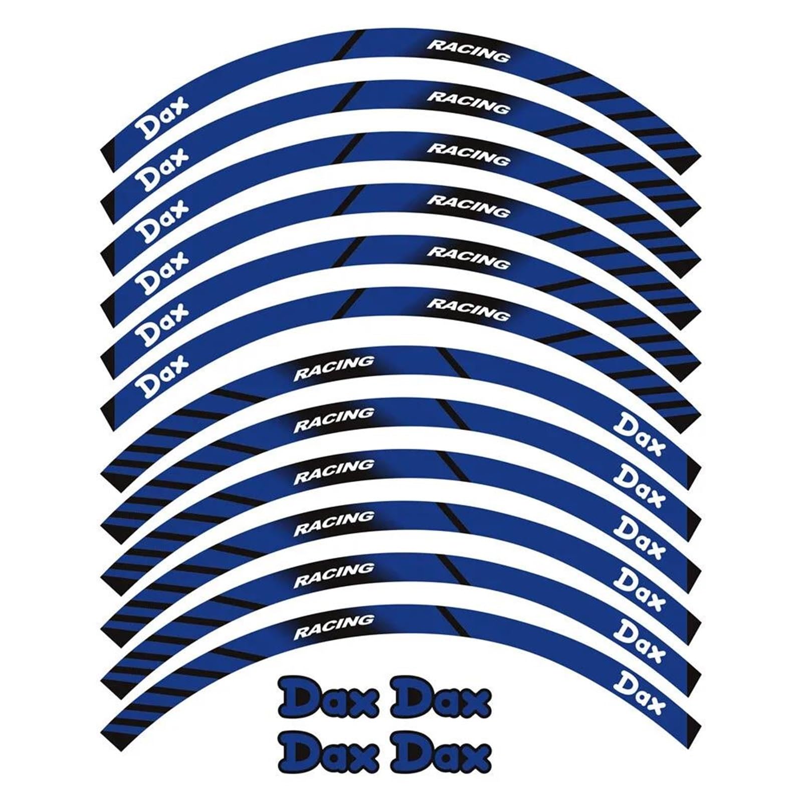 Motorcycle Wheel Rim Stripes Sticker Reflective for DAX 125 ST125 ST-125 Stickers Decal(Color7)
