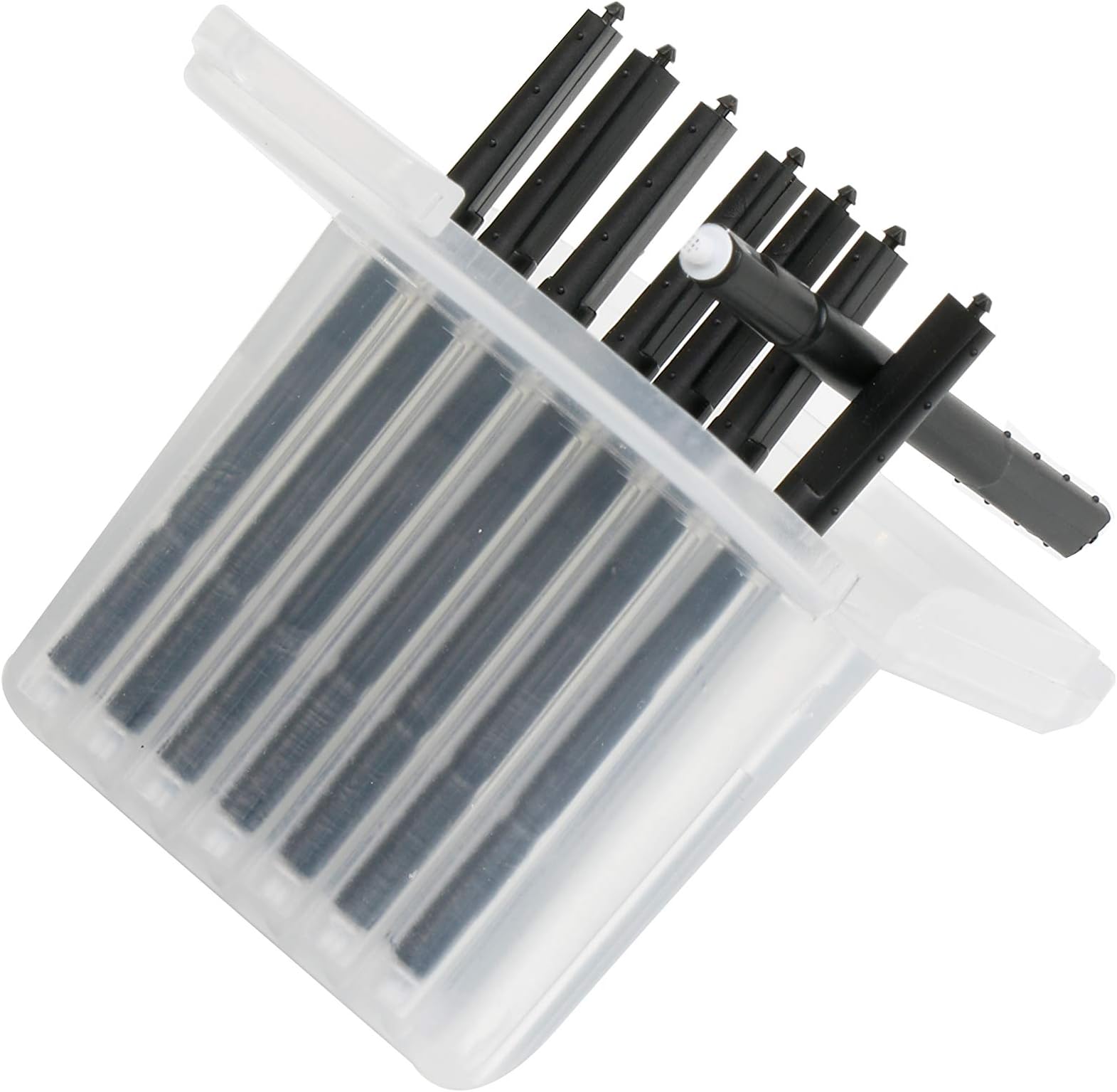 SVR TECHNOLOGY Hearing aid Wax Guard Filter for phonak, widex and Resound Wax Traps Hear Clear Cleaning kit Accessory (40 Filters) (Black)