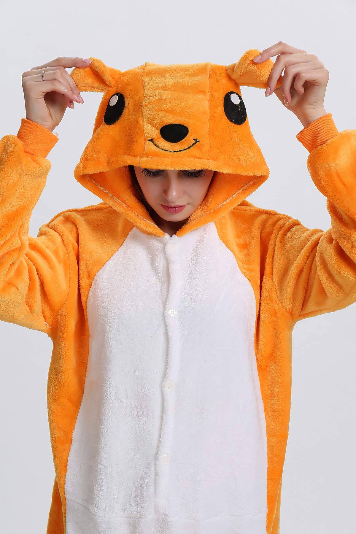 Monkey Kigurumi Flanela Jednorożec Piżamy Bielizna Nocna Kostium Onesie 3D Nowość Tygrys Kreskówka Zwierzę Cosplay Kostiumy Karnawał Halloween Boże Narodzenie Specjalistyczne ubrania dla