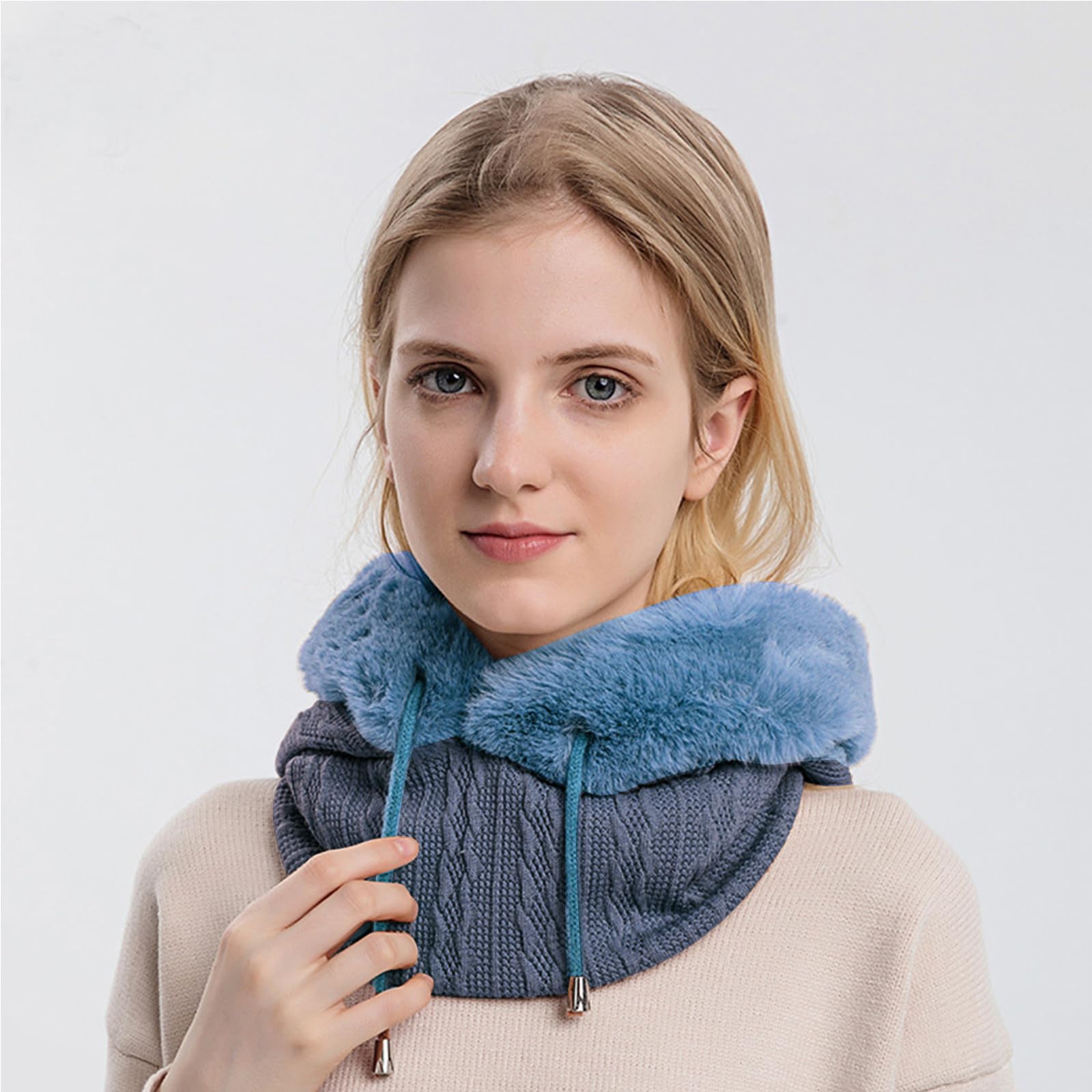 YAMEE Pasamontañas Invierno para Mujer,Balaclava Máscara Moto de Punto,Gorro Cálido De Invierno para Clima Frío Esquí al Aire Libre Montaña Senderismo