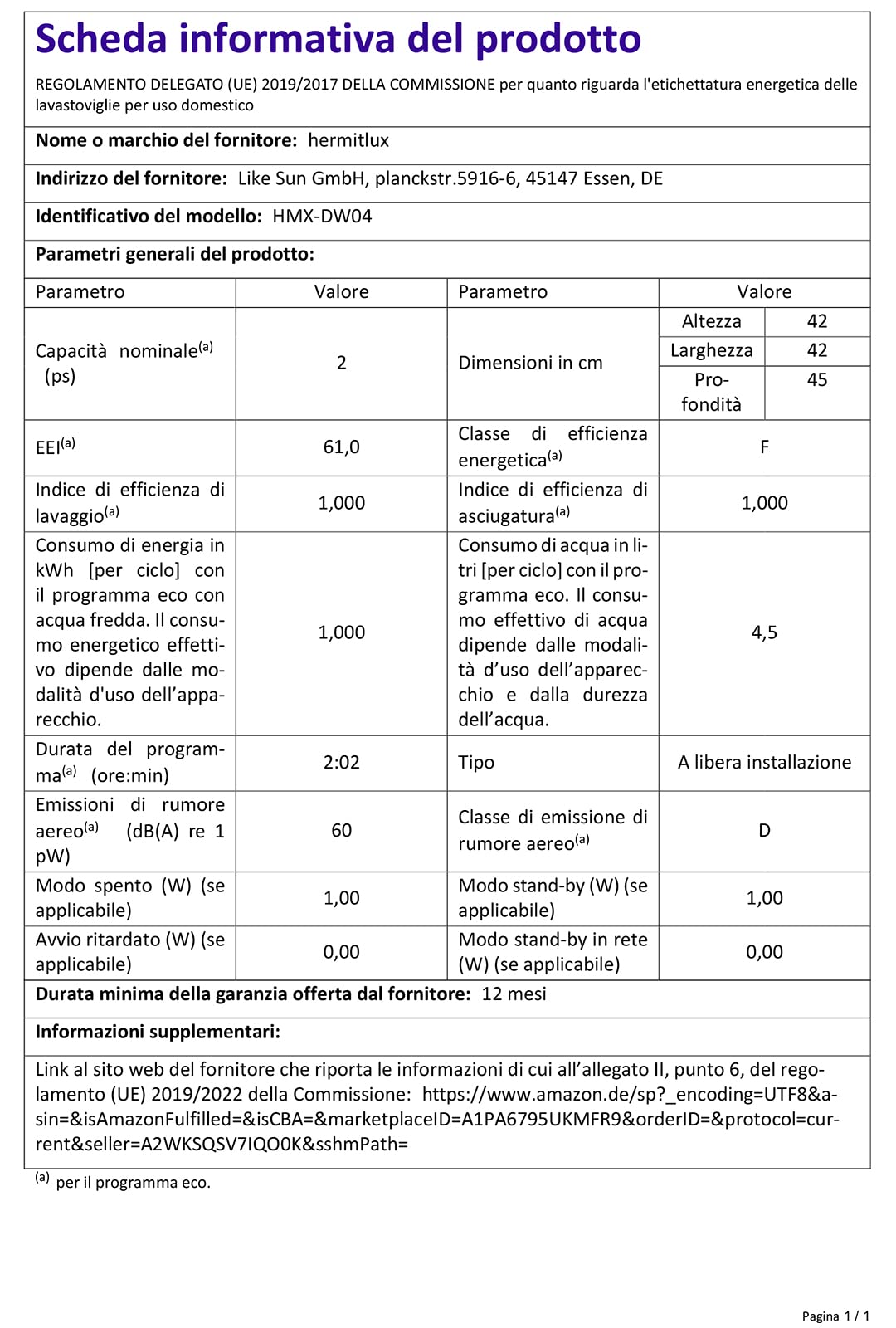 Lavastoviglie Comfee' Mfd42S110W-It - Compatta Da Tavolo, 3 Coperti, 7 Programmi, Bianco - Foto 3