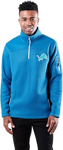 Miniatura 6 de Ultra Game Sudadera de forro polar con cremallera corta para hombre con bolsillos con cremallera