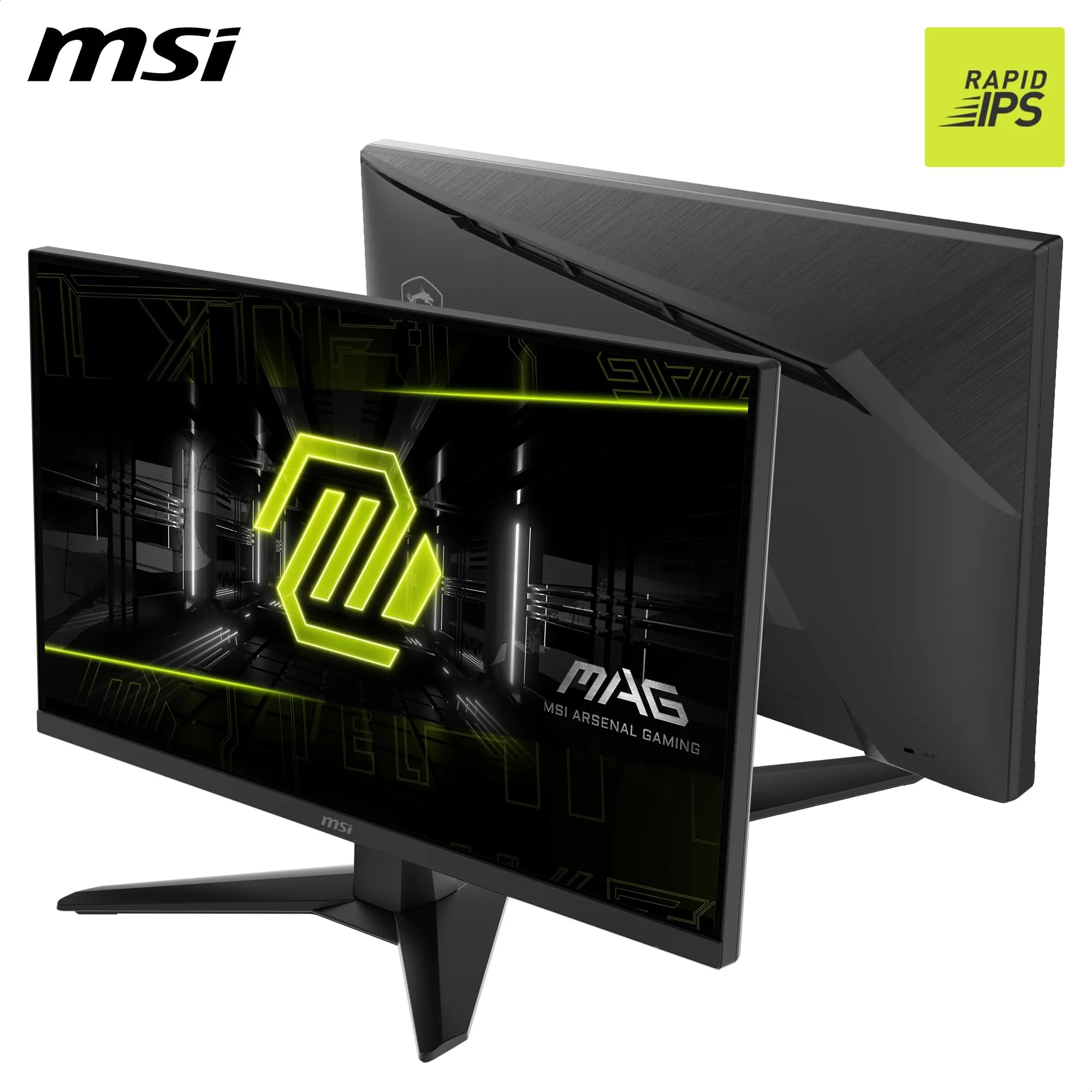 MSI MAG 272F Monitor Gaming 27", FHD 1920x1080, 200Hz, 0,5ms, HDR Ready, AMD FreeSync Premium, Eye Care, AI Vision, HDMI 2.0b, DP 1.2a, Supporto Regolabile in Inclinazione, Montaggio VESA, Nero