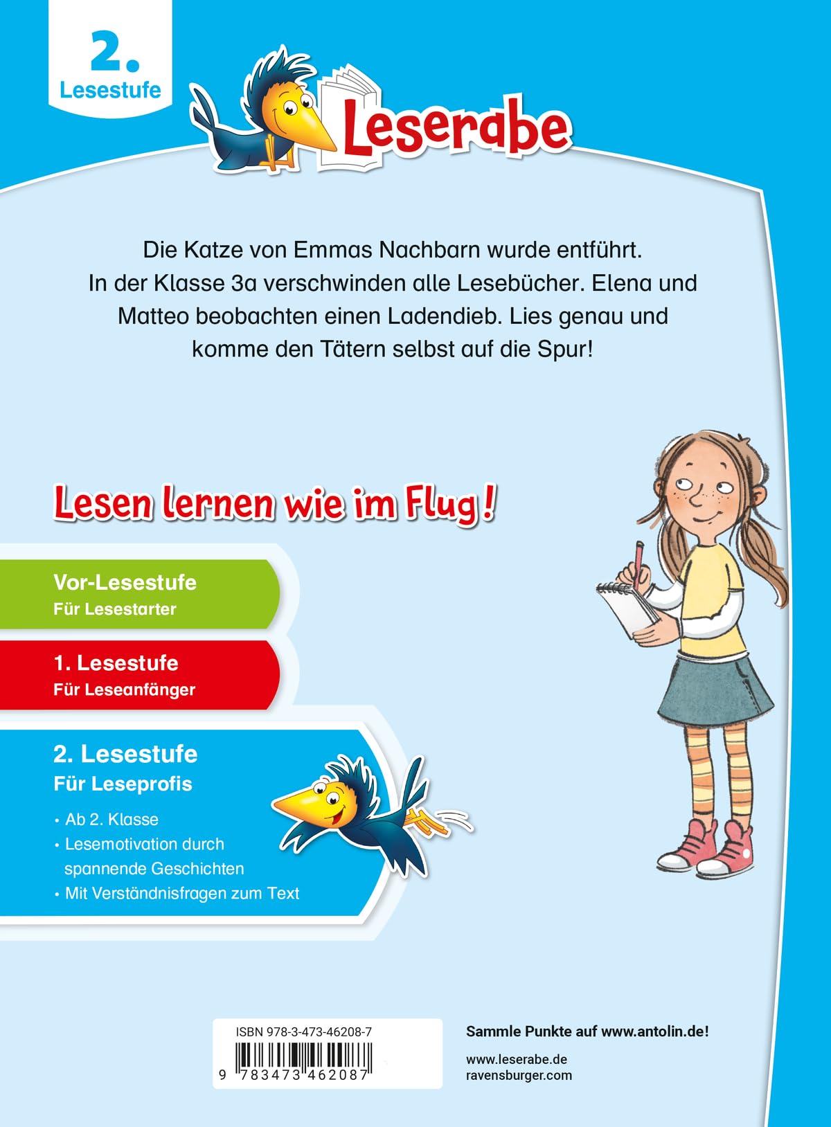 Leserabe 2. Lesestufe - Spannende Detektivgeschichten zum Mitraten