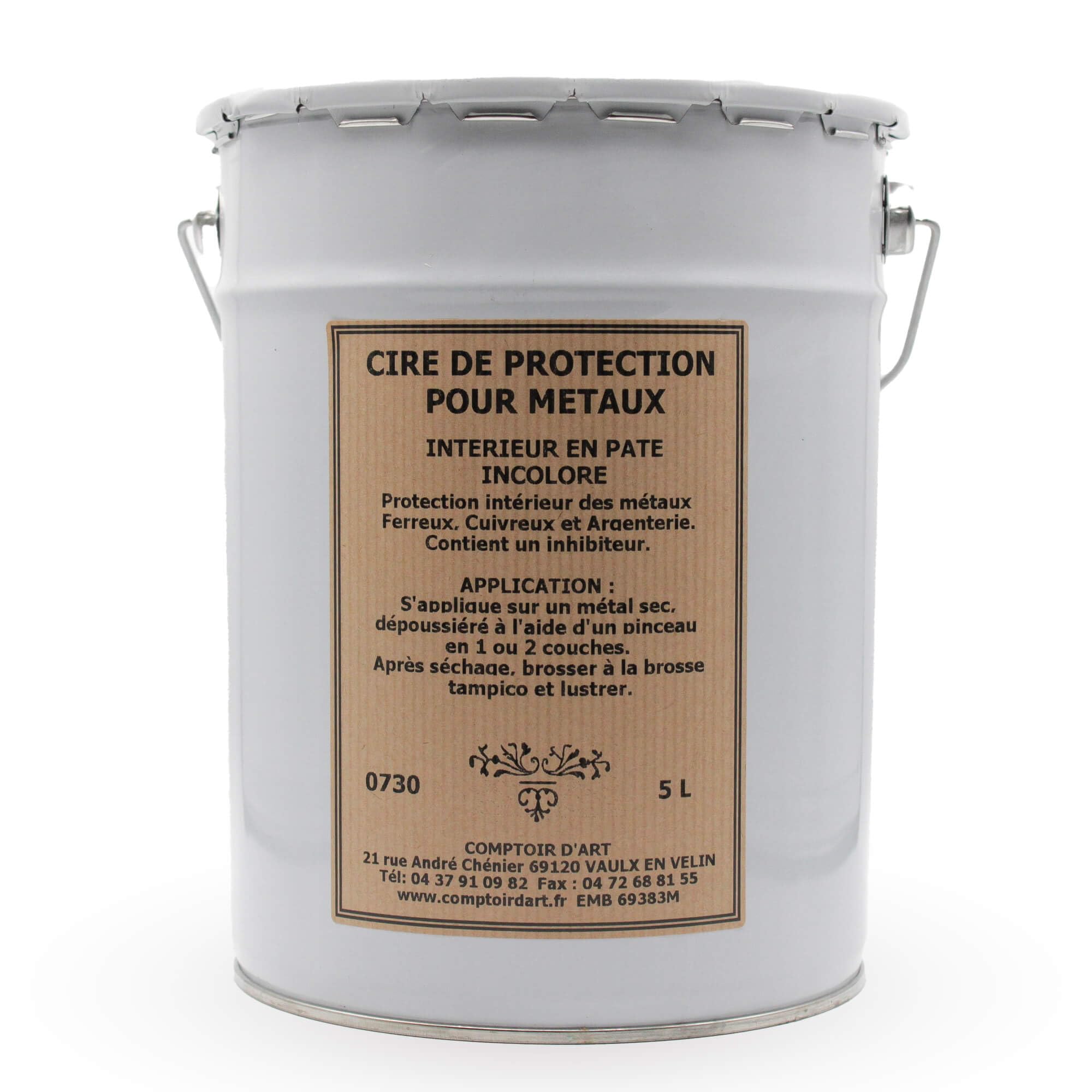 Encimera de Arte - Cera incolora de protección (0730) para metales ferrosos (5L)