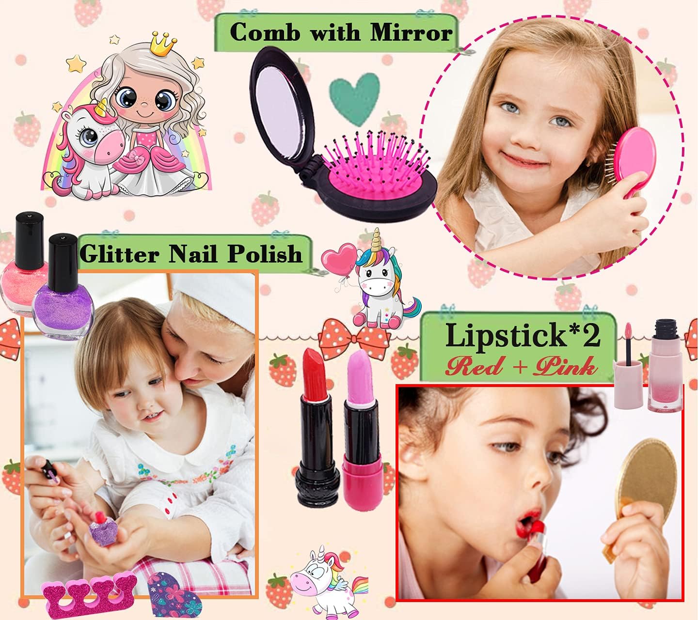 Buy Kids Washable Makeup Girls Toys Real Make Up Set Washable Make up