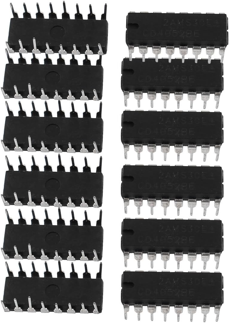 Aexit 16 Pcs Fixed Resistors CD4052 Hex Inverter IC 16 Pins