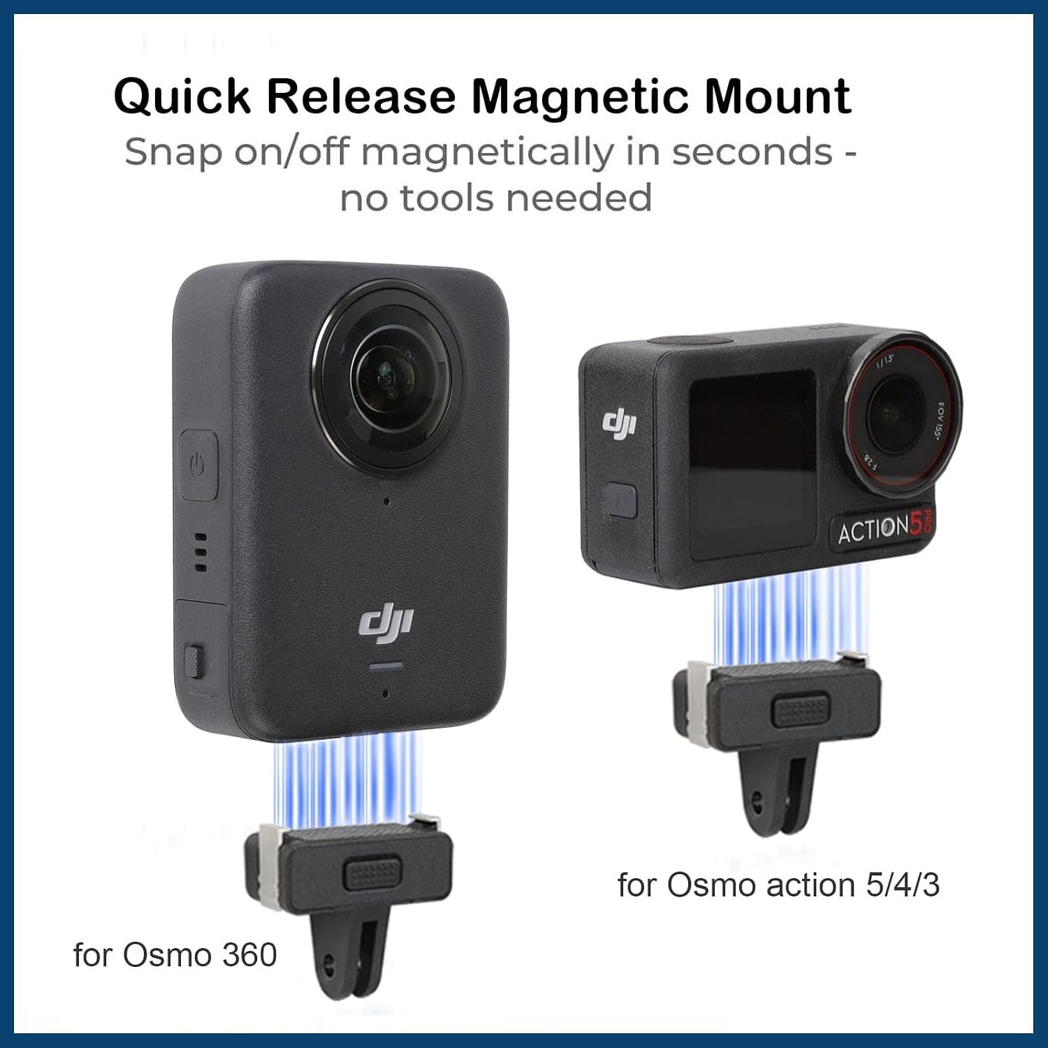 360 Degree Suction Cup & Handlebar Mount for Osmo Action 5pro/4/3,Osmo 360 image 2