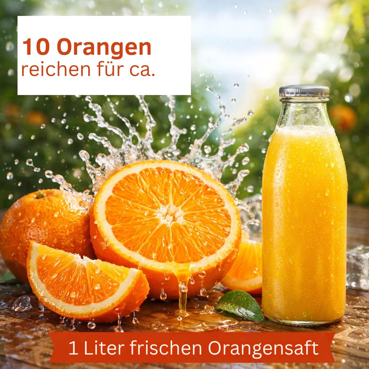 FRUCHTVERSAND24 Orangen, Saftorangen, Inhalt: 8kg, Ideal zum auspressen, süß saftig lecker, das Original, Qualität vom Fachmann
