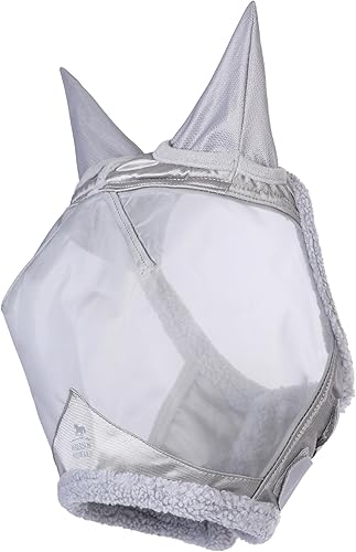 Miniatura 2 de Harrison Howard CareMaster - Máscara para mosca de caballo, malla fina con protección UV con lana extra suave al tacto en la piel, luz de luna,
