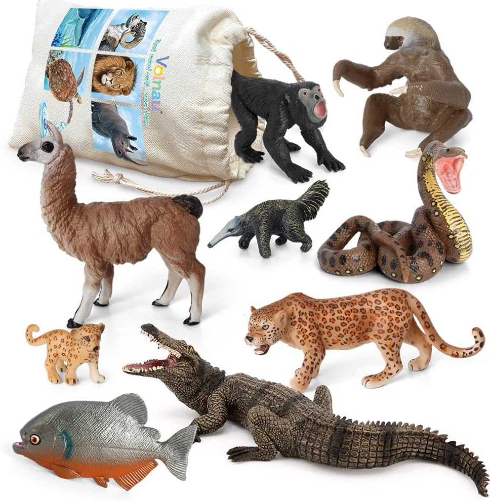 9 pcs South America Animals