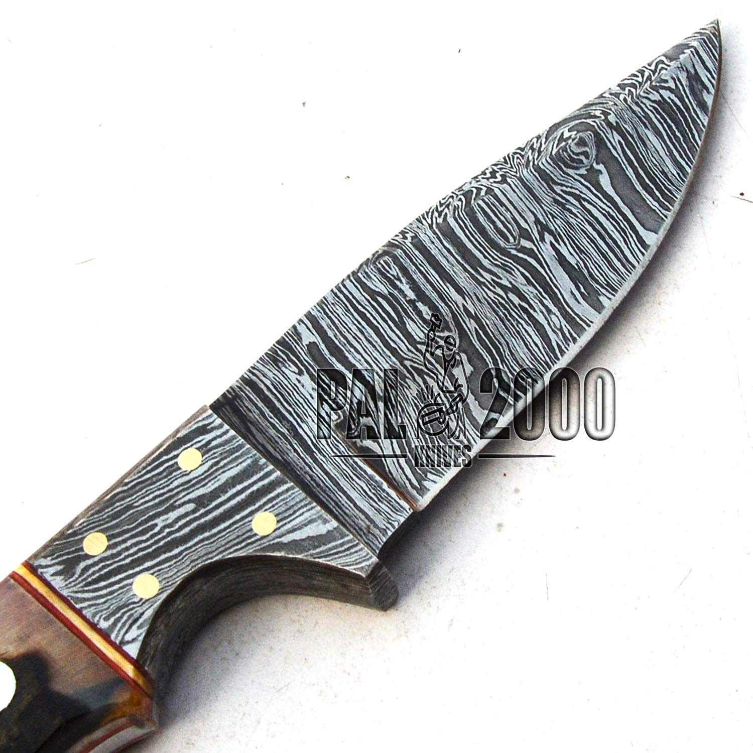 Couteaux Damas - Couteau fait main en acier Damas - Qualité garantie Mini couteau en acier Damas Chef - Mini couteau de cuisine avec étui 9732