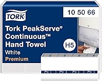 Vista 11 de Tork PeakServe Continuous Hand Towel White H5, Advanced, Compressed, 12 x 410 sheets, 105065