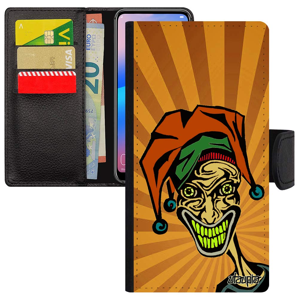 Coque Joker iPhone 15 Pro simili cuir étui portefeuille protection portable