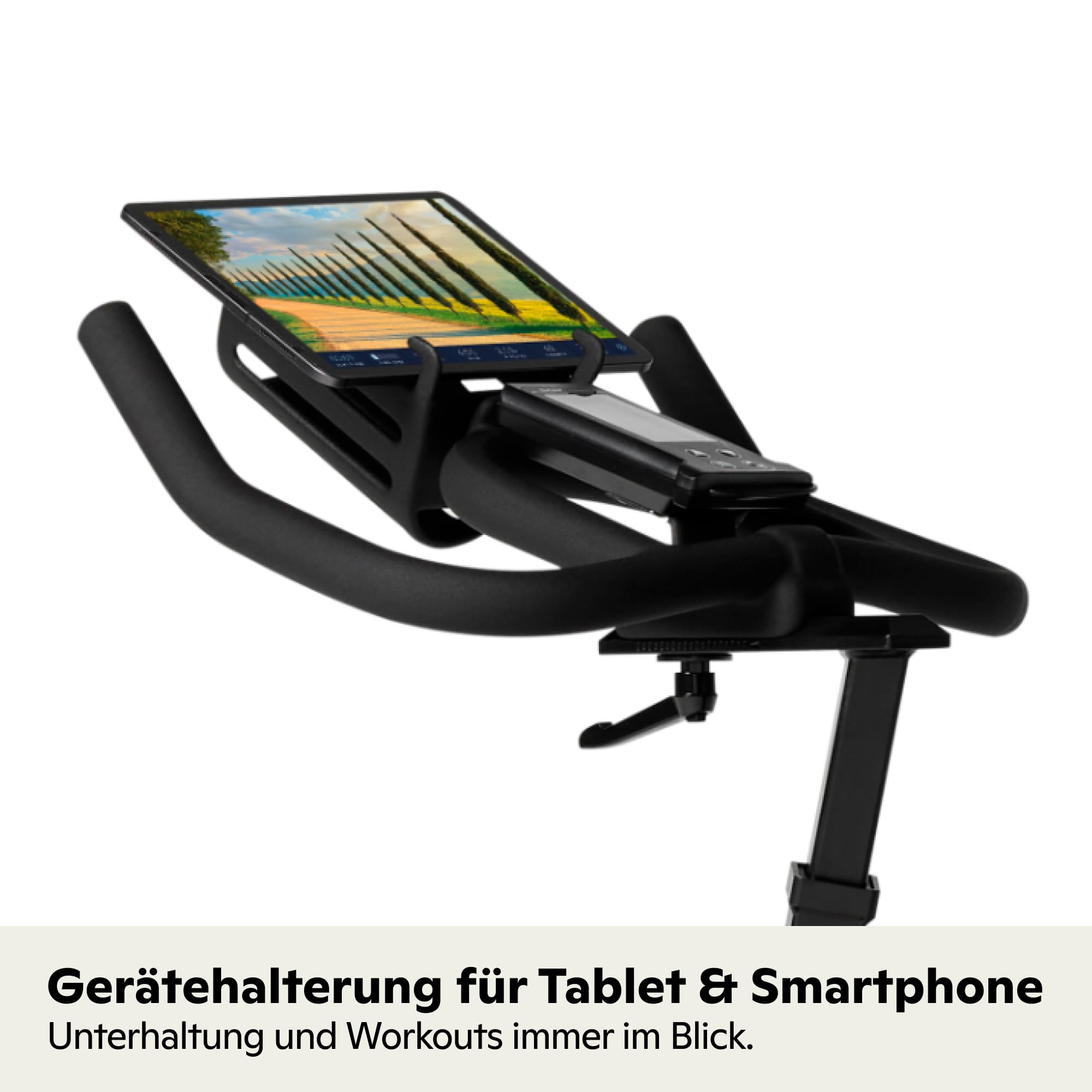 Schwinn Fitness 700IC Indoor Cycling Bike – 18 kg Schwungrad, leiser Riemenantrieb, verstellbarer Sitz und Lenker, SPD Pedale, Tablet Halter – Studioqualität für zuhause