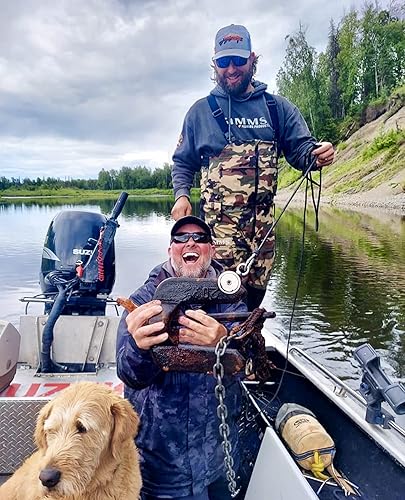 Miniatura 5 de Paquete de pesca con imán de 1225lb de doble cara, incluye cuerda de alta resistencia de 6mm de diámetro y 100 pies de longitud, mosquete, guantes