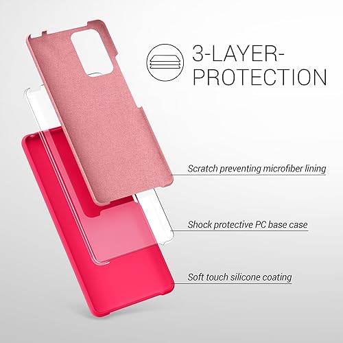 Miniatura 10 de kwmobile Funda compatible con Xiaomi Redmi Note 10 Pro - Funda de silicona TPU con acabado suave - Verde azulado mate