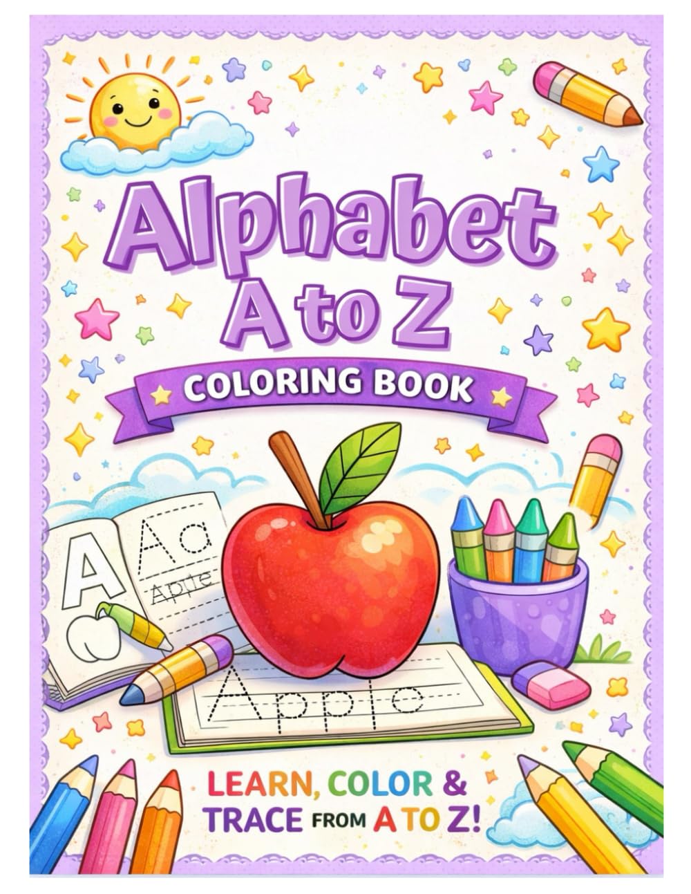 Alphabet A to Z Coloring Book