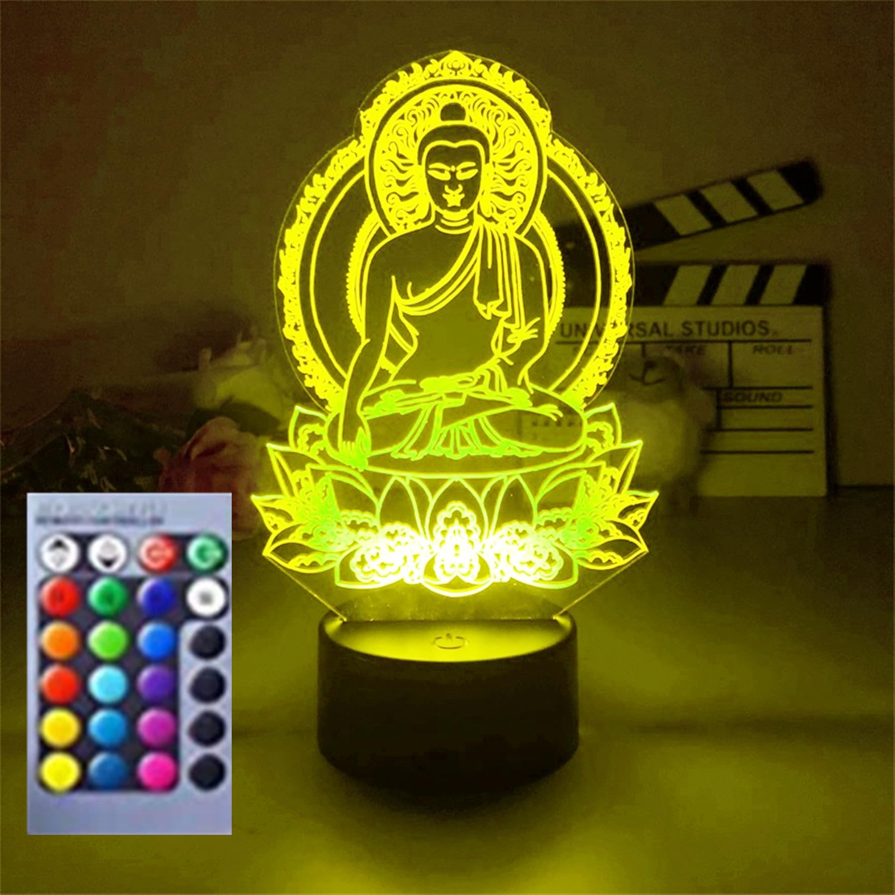 Amazon.com: Jinnwell 3D Buddha led Night Light Lamp Illusion Night
