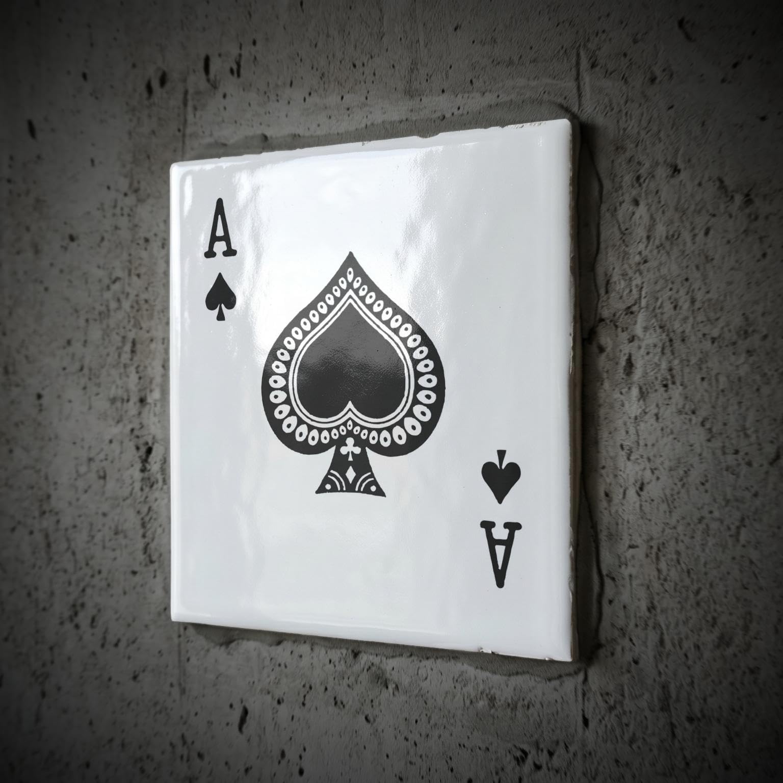 Amazon.com: 3dRose ct_76552_1 Ace of Spades Playing Card-Black