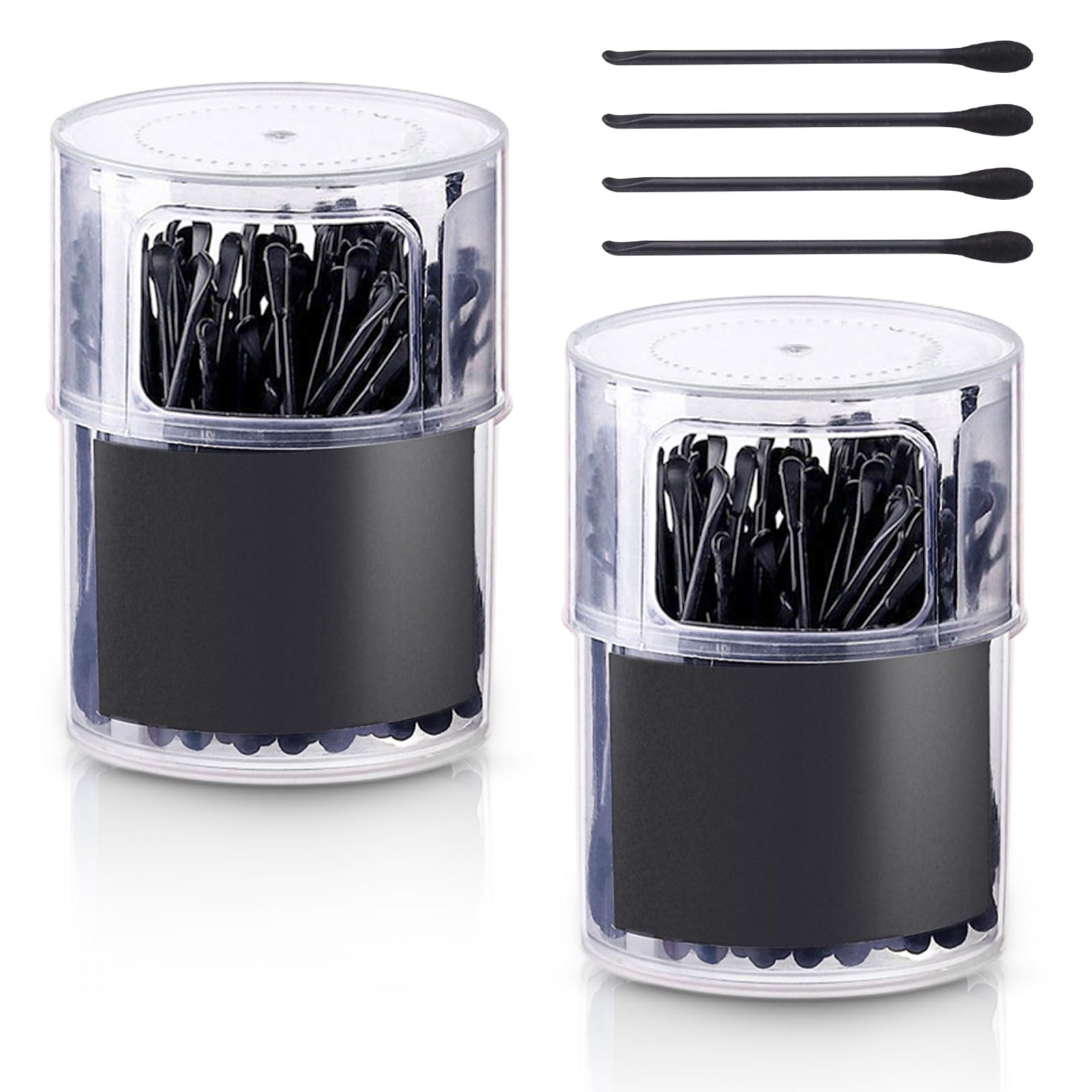 200 Pieces Disposable Ear Pick Spoon with Swab Tip Double Sided Wax Removal Tool Plastic Ear Cleaner Tool