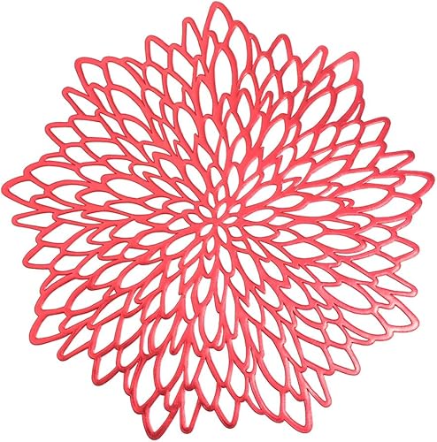 Miniatura 15 de Mantel individual de vinilo antideslizante de 15 pulgadas (plateado-B, 8)