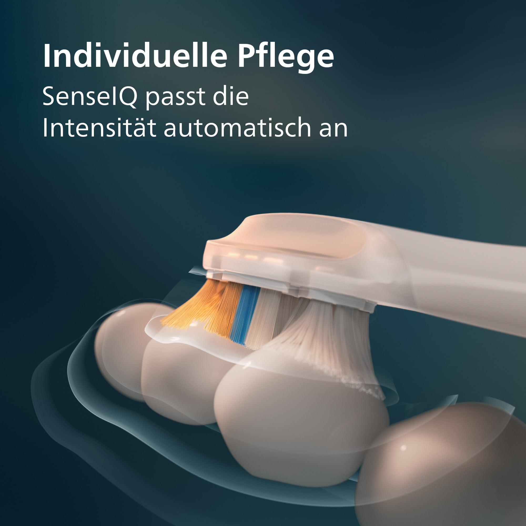 Philips Sonicare Next-Generation DiamondClean 9900 Prestige elektrische Zahnbürste - intelligentes Feedback zur Putzabdeckung, intelligente Andruckkontrolle, 24 Einstellungen, Silberweiß, HX9813/91