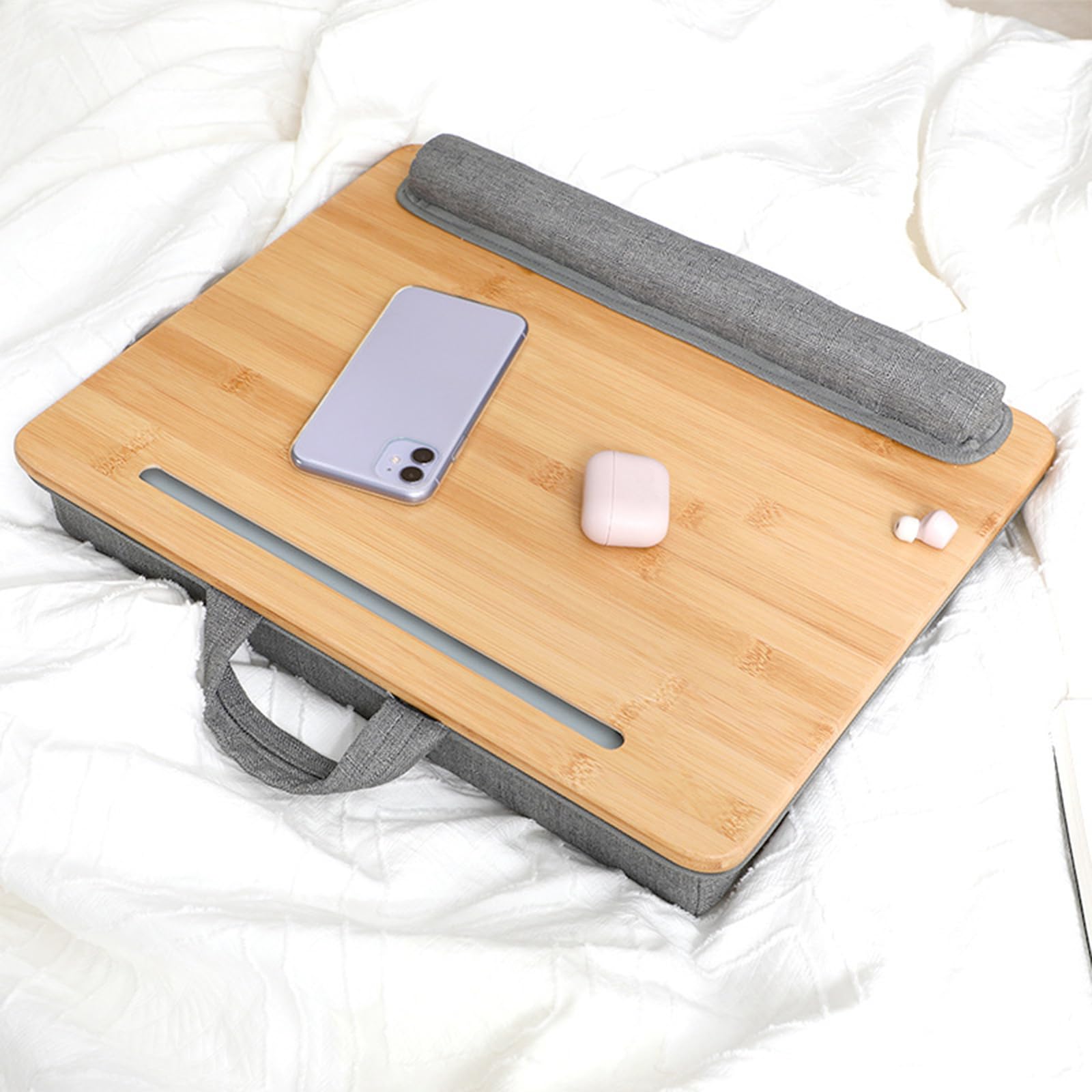 Laptopständer | Ergonomisches Schreibtischzubehör mit Handgelenkauflage – Laptoptisch für Bett – Sofa Auto Arbeitstisch Büro Schlafzimmer Haus