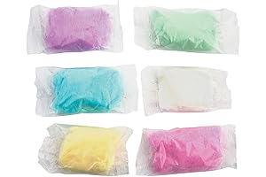 Assorted Cotton Candy Bags - Bulk Set of 24 Individually Wrapped