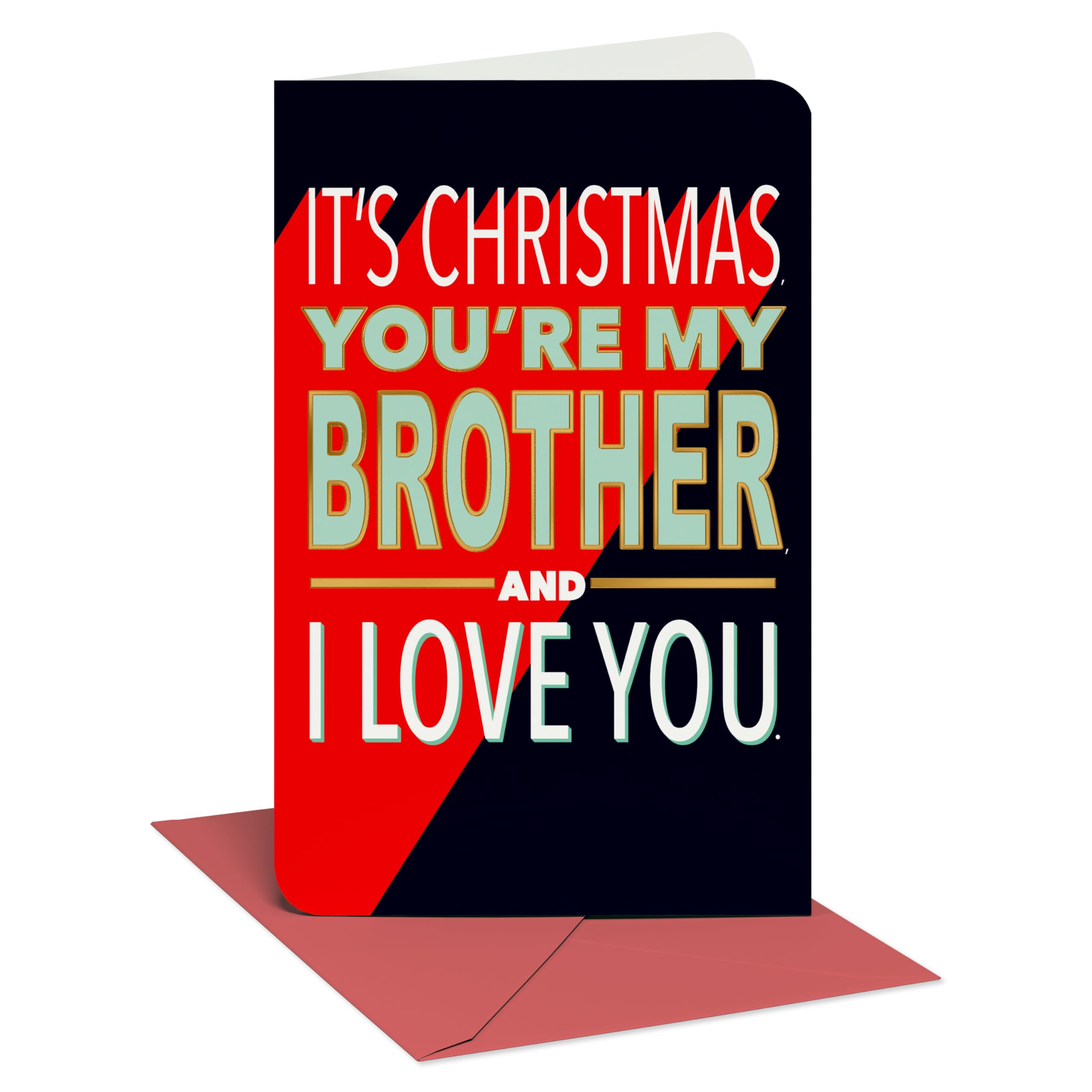 American Greetings Funny Merry Christmas Brother Card (Deal With It)