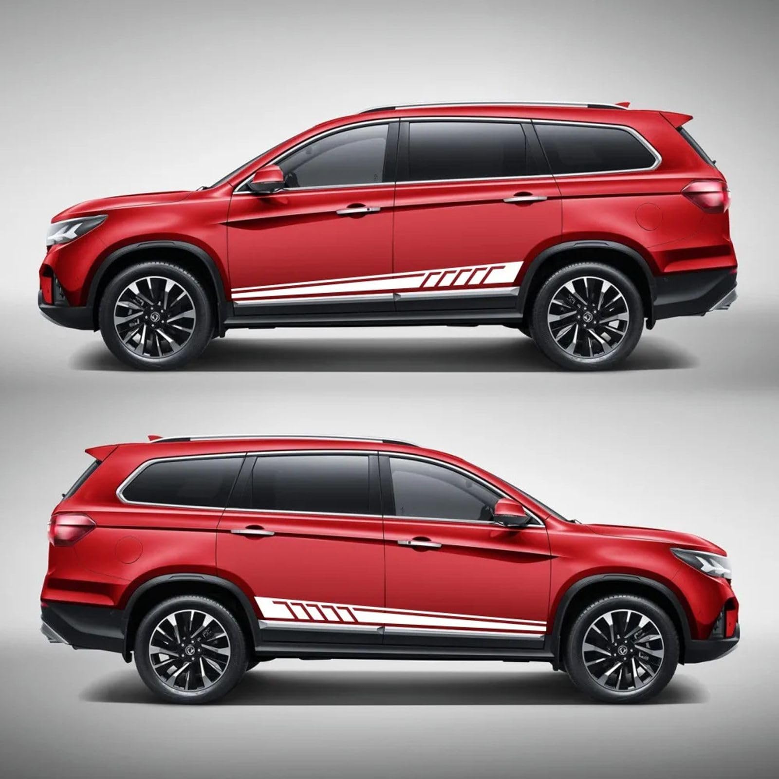 Sport Racing Stripes Auto Adesivo SUV Modellazione Fai da Te Ornamento Corpo Porta Laterale Linea di Vita Decalcomanie in Vinile
