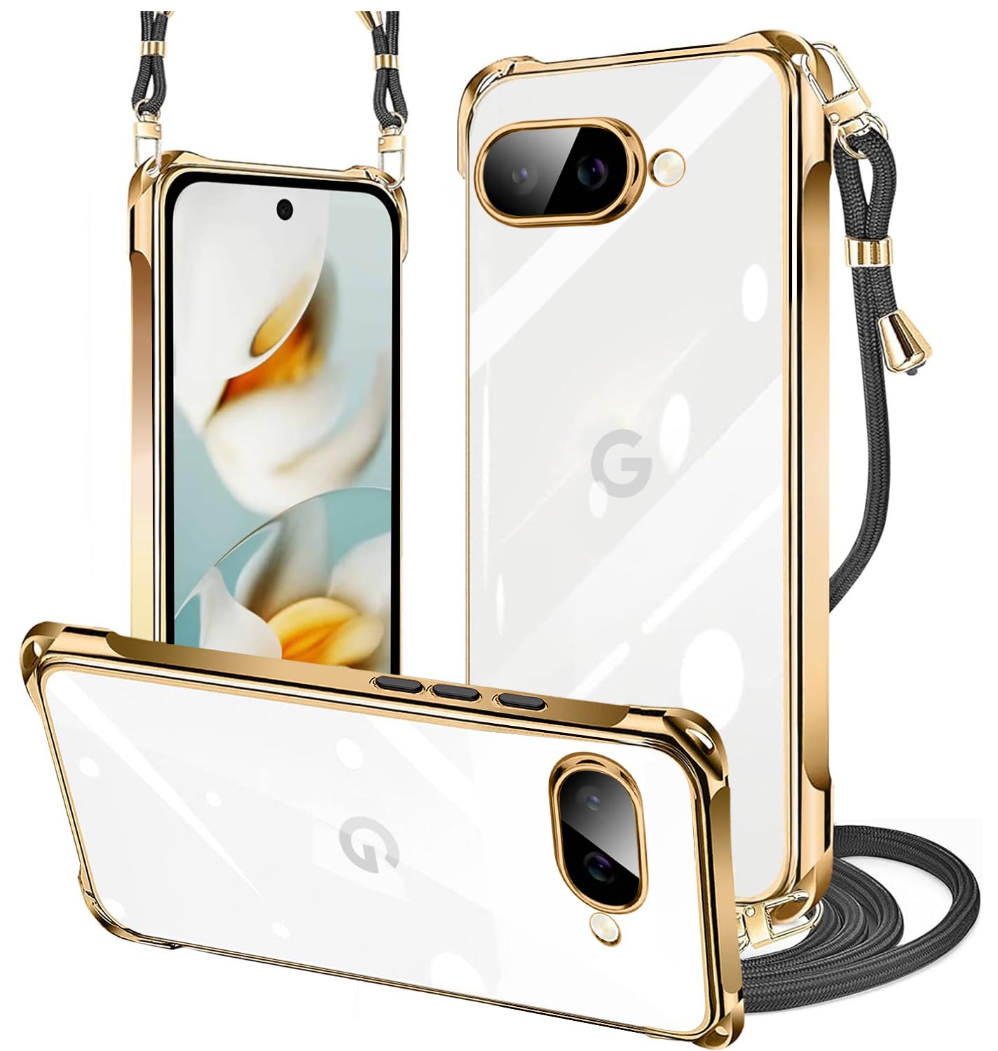 Amazon.co.jp: PAILAIMEN Google Pixel 9a ケース クリア ネック