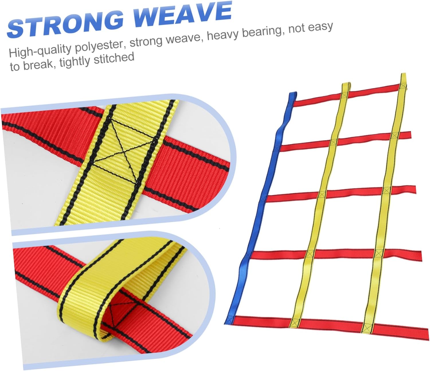 Climbing Cargo Net for Boys and Girls Nets for Boys and Girls Adventure Plaything Fun Rainbow Design