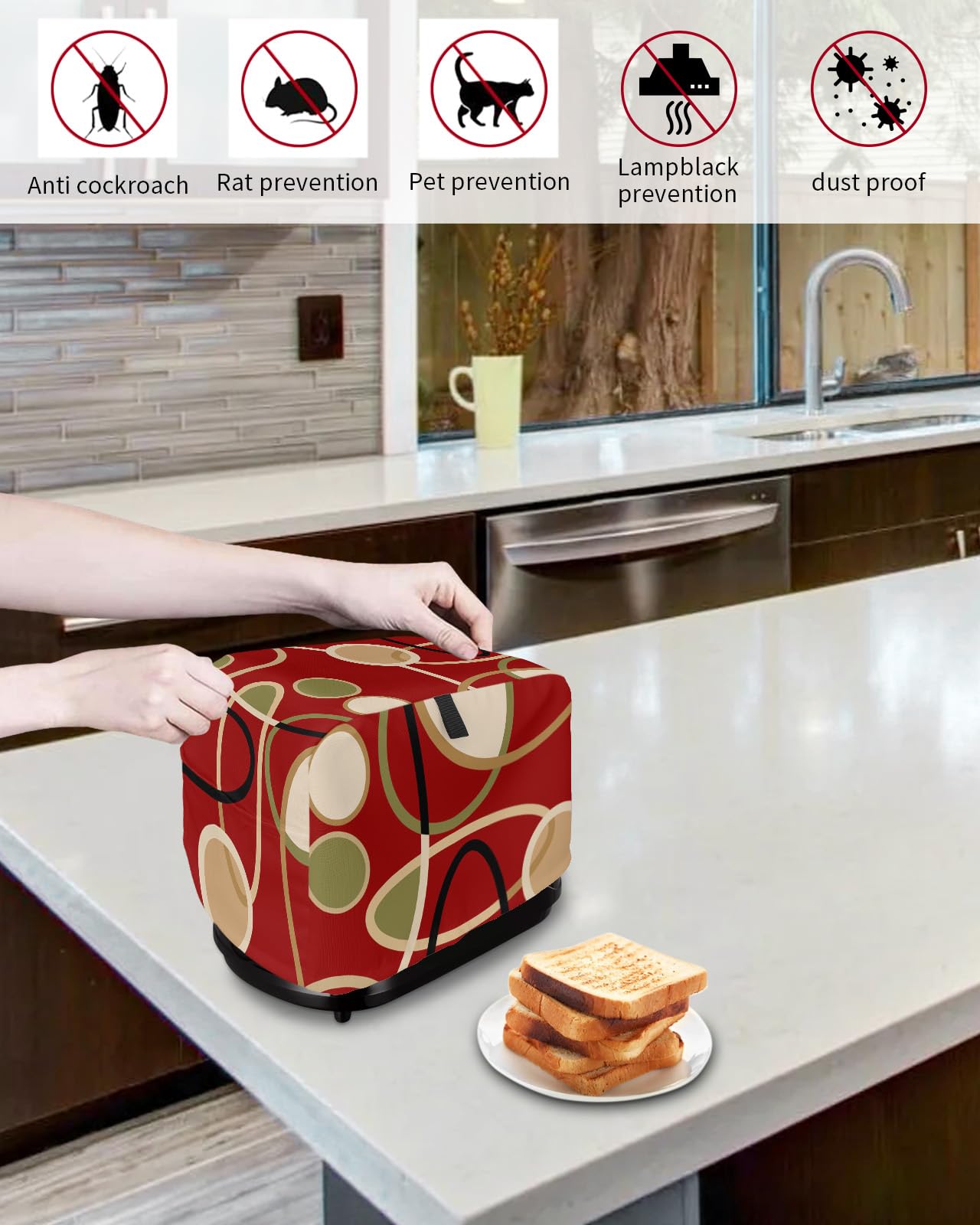 Fundas De Silicona Para Tostadora - Pack De 2, Protección Contra Polvo Y Salpicaduras, Fácil Limpieza Para Electrodomésticos De Cocina