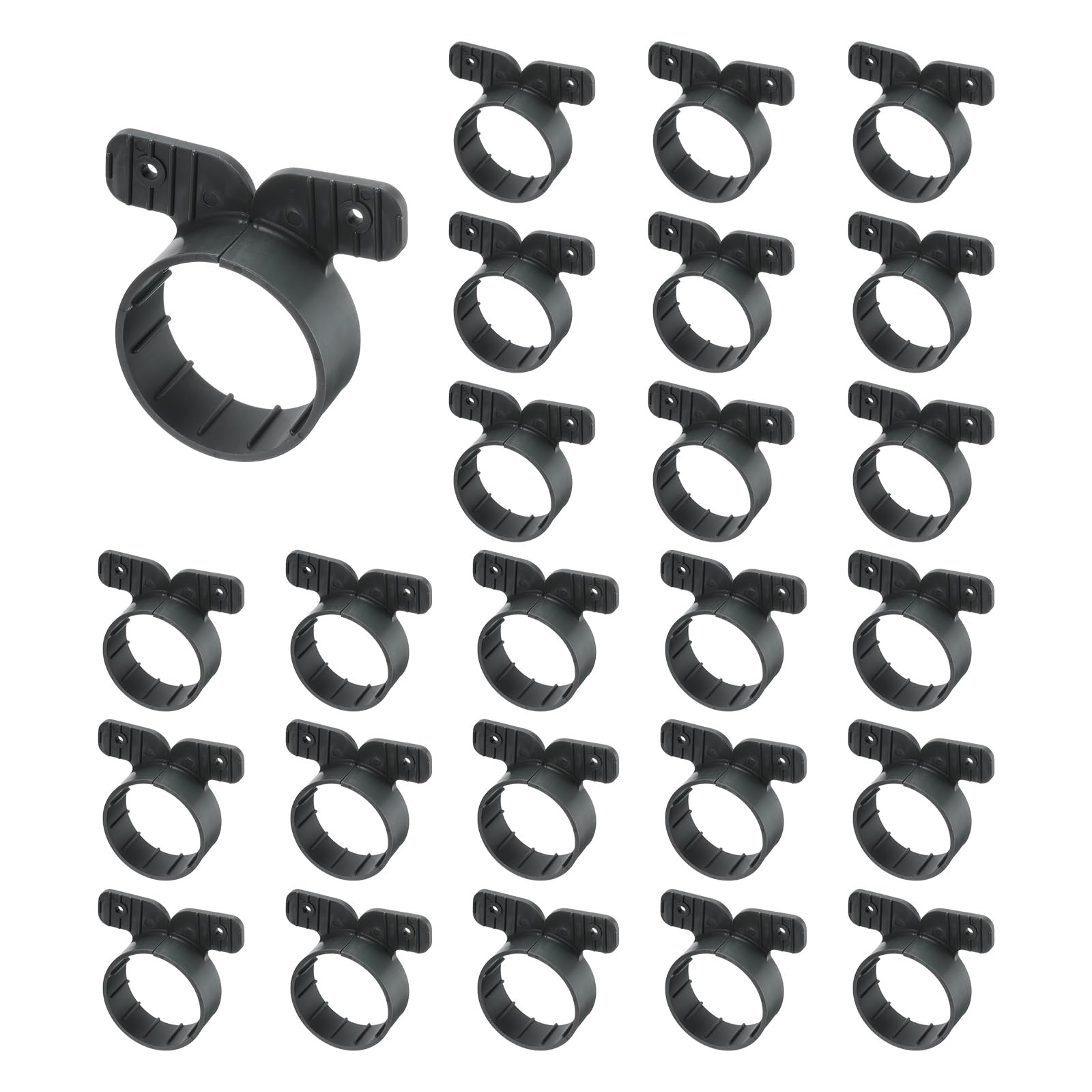 QUARKZMAN 100 Piezas Abrazaderas De Suspensión Para Tuberías 2" Estilo Mariposa Para Soportes De Tuberías Pex Cobre CPVC Color Gris