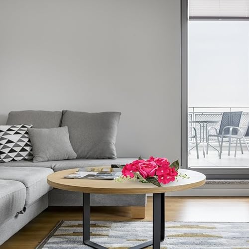 Miniatura 5 de Anillos de vela de flores, anillos de vela de rosas, decoración floral artificial, centros de mesa, decoración de rosas, anillos, coronas para el