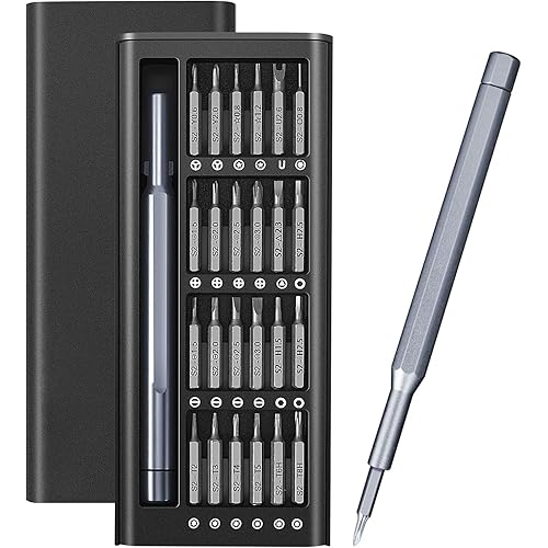 25-in-1 Small Precision Screwdriver Set, Professional Magnetic Mini Repair Tool Kit for Phone, Computer, Watch, Laptop, Macbook, Game Console, Electronic Jewelry, Toys, Computer, Eyeglass Repair