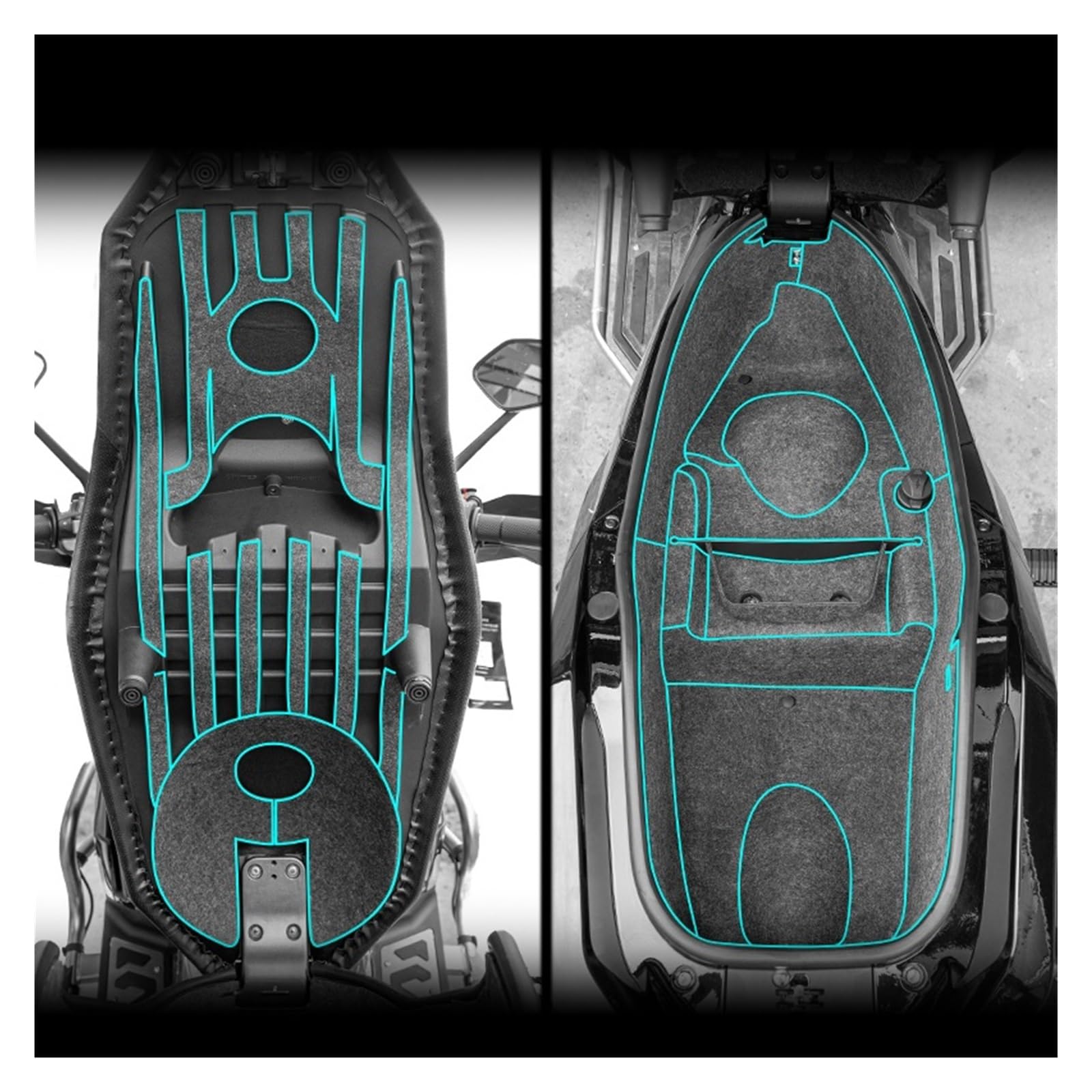 Forro maletero motocicleta 368G, alfombrilla protectora y cubierta para caja de equipaje 3