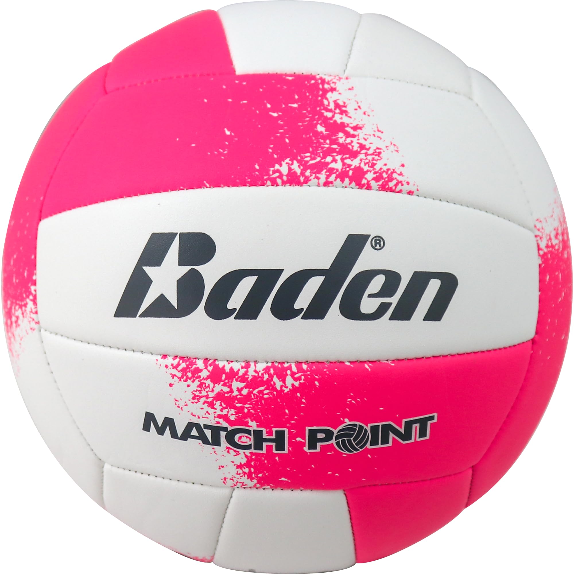 Baden Match Point Volleyball (Official Size), Neon Pink/White