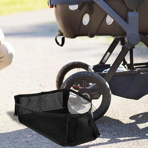 Miniatura 4 de MERRYHAPY Bolsa de almacenamiento de malla para cochecito, organizador universal para pañales de bebé, juguetes esenciales, ligero, tela Oxford,