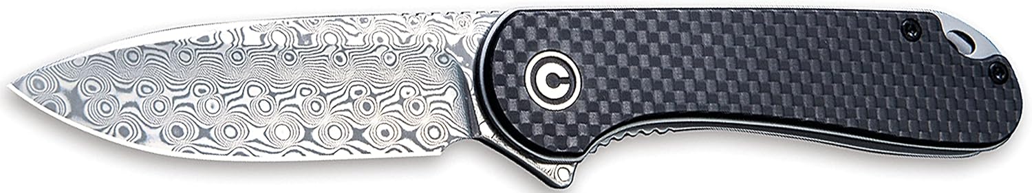 Civivi C907DS Elementum Damascus Linerlock Folding Knife Pocket Folder