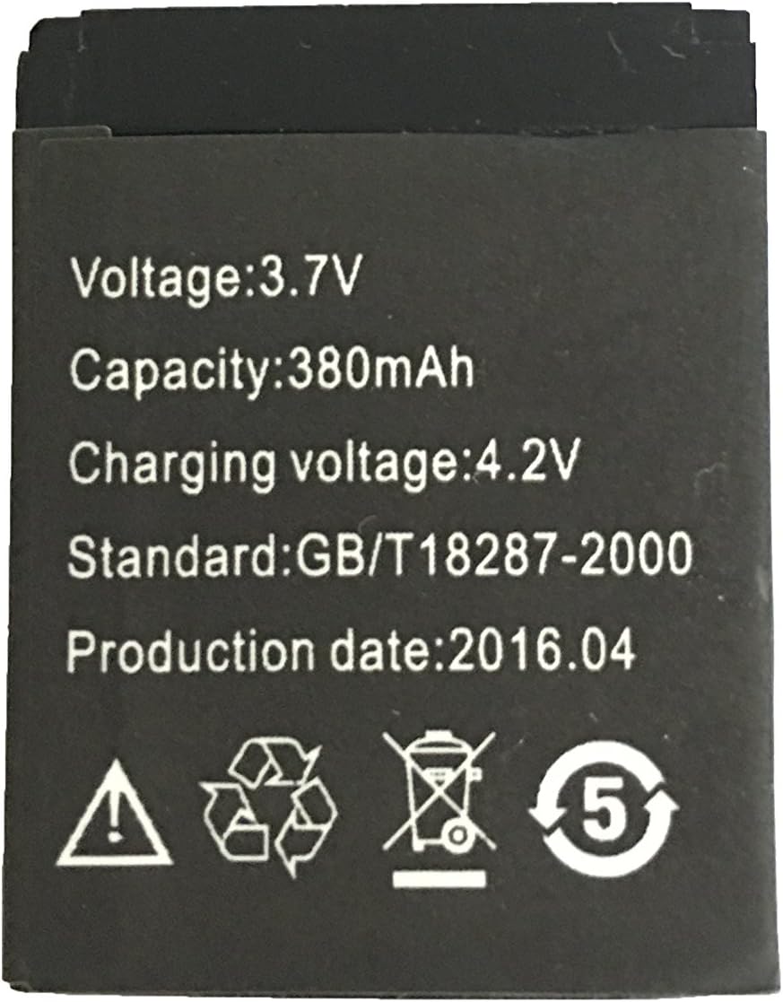 Watch Battery for Smart Phone Watch Dz09 Smart Watch 380mah 4.2v Battery