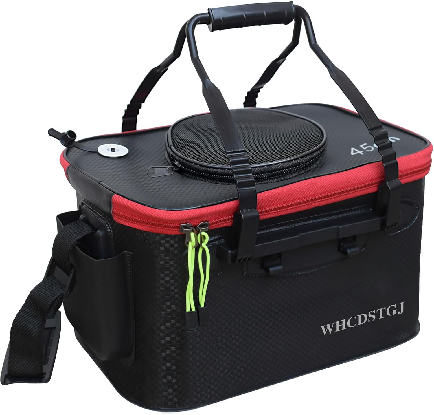 釣りバケツ 多機能 折りたたみ式 ポータブル 釣りバケツ 8ガロン EVA フィッシュバケツ 生きた魚や新鮮な魚の餌の保管に最適 (