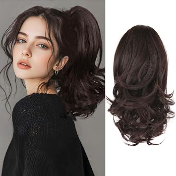 14" Claw Clip in Ponytail Extension Natural Soft Wavy Hairpiece for Women | Versatile Styling; Dynamic Hair Volume Enhancer For Daily Wear, Parties, Wedding, Or Bridesmaids; Lightweight And Comfortable