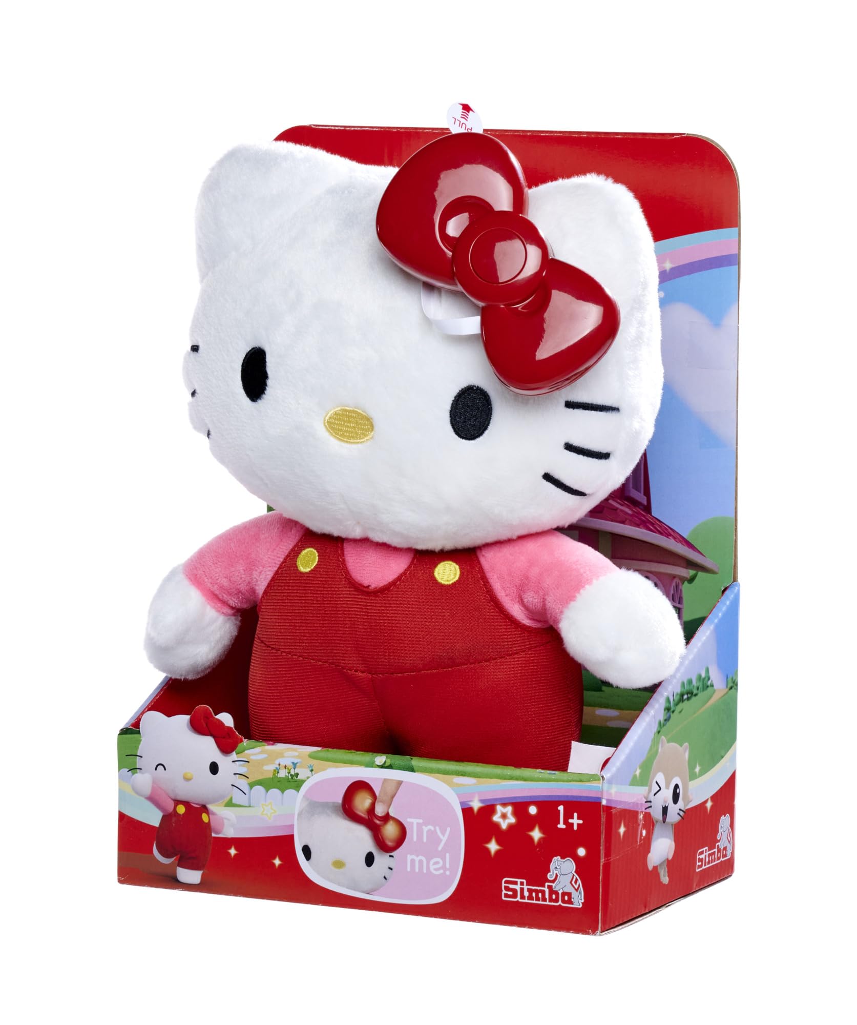 Simba Hello Kitty Magic Bow 109280149 - Peluche luci e suoni, 30 cm, adatto a partire dai primi mesi di vita