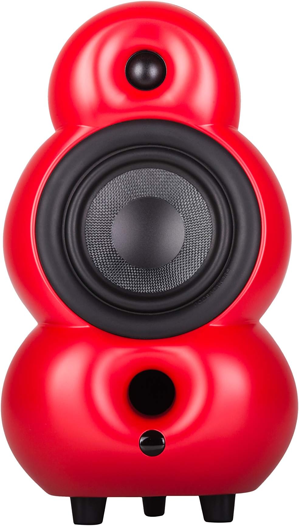 MiniPod MKIV Red Matte 2-way passive Hi-Fi speaker., PS16113 (2-way passive Hi-Fi speaker. High End passive speaker. Bass reflex system.)