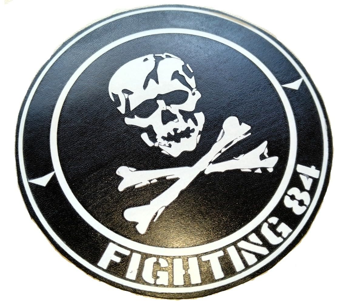 Amazon.co.jp: LS02 本革レザーパッチ ミリタリーワッペン VF-84