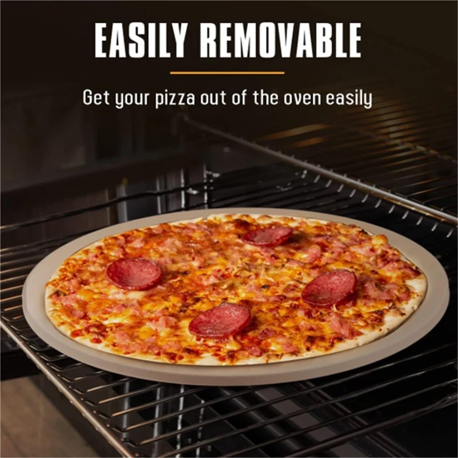 Pietra for pizza rotonda, pietra da forno sicura e di lunga durata 13 pollici for griglia, resistente agli shock termici, for, torte Per Pizza Da Forno